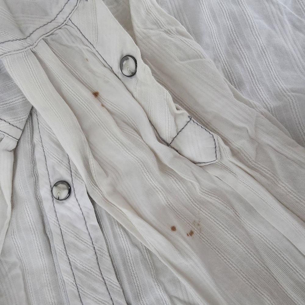 BKE Buckle Western Shirt Mens Large White Pearl Snap Athletic Fit Cowboy Rodeo* - Picture 11 of 12